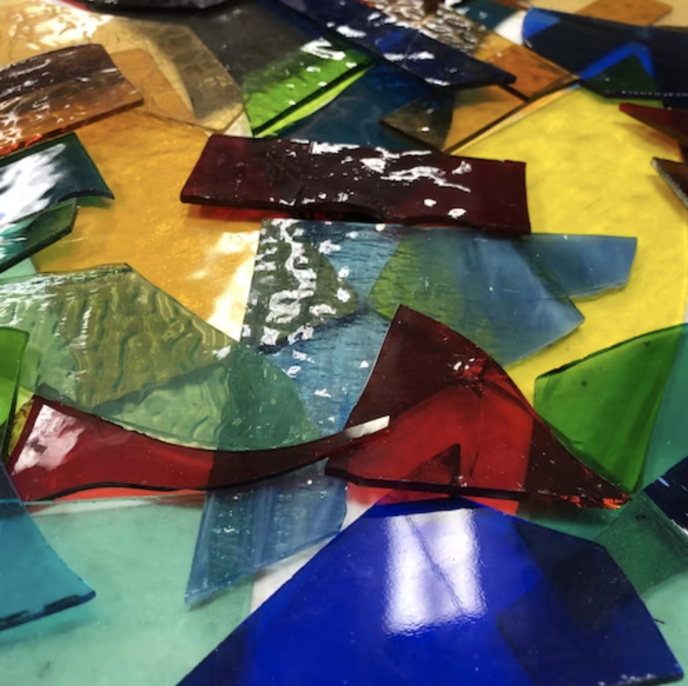 1 Pound of Mosaic Glass Material - Sarah's Glass Art